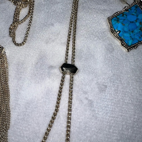 Kendra Scott bronze Veined Turquoise set - Picture 5 of 8